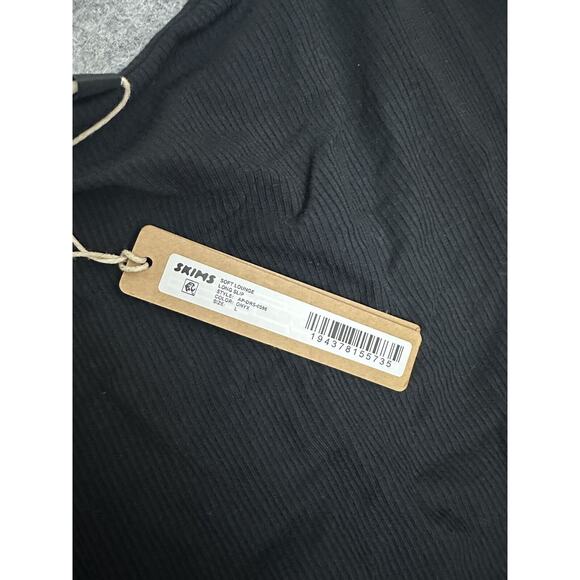 SKIMS Onyx Spaghetti Straps Sleeveless Maxi Dress Size Large New - Picture 4 of 7